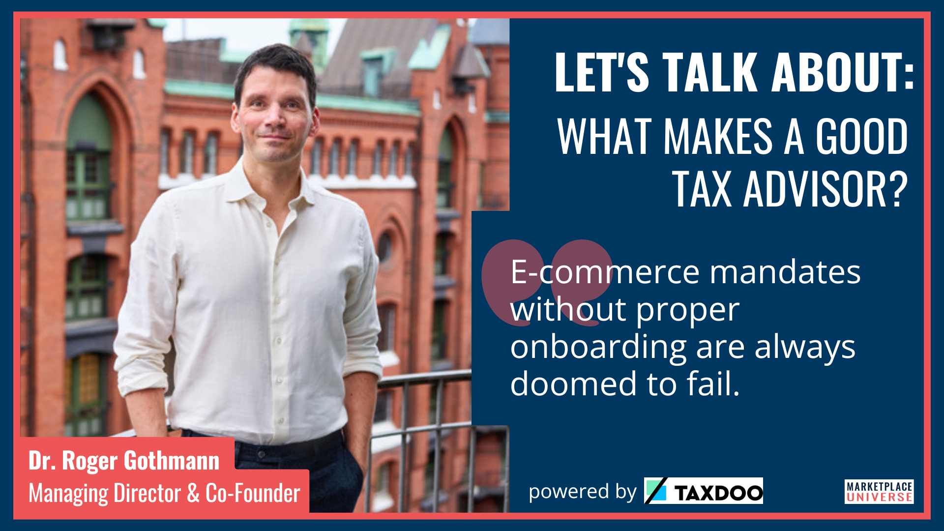 Interview: What Makes a Good Tax Advisor for Marketplace Sellers?