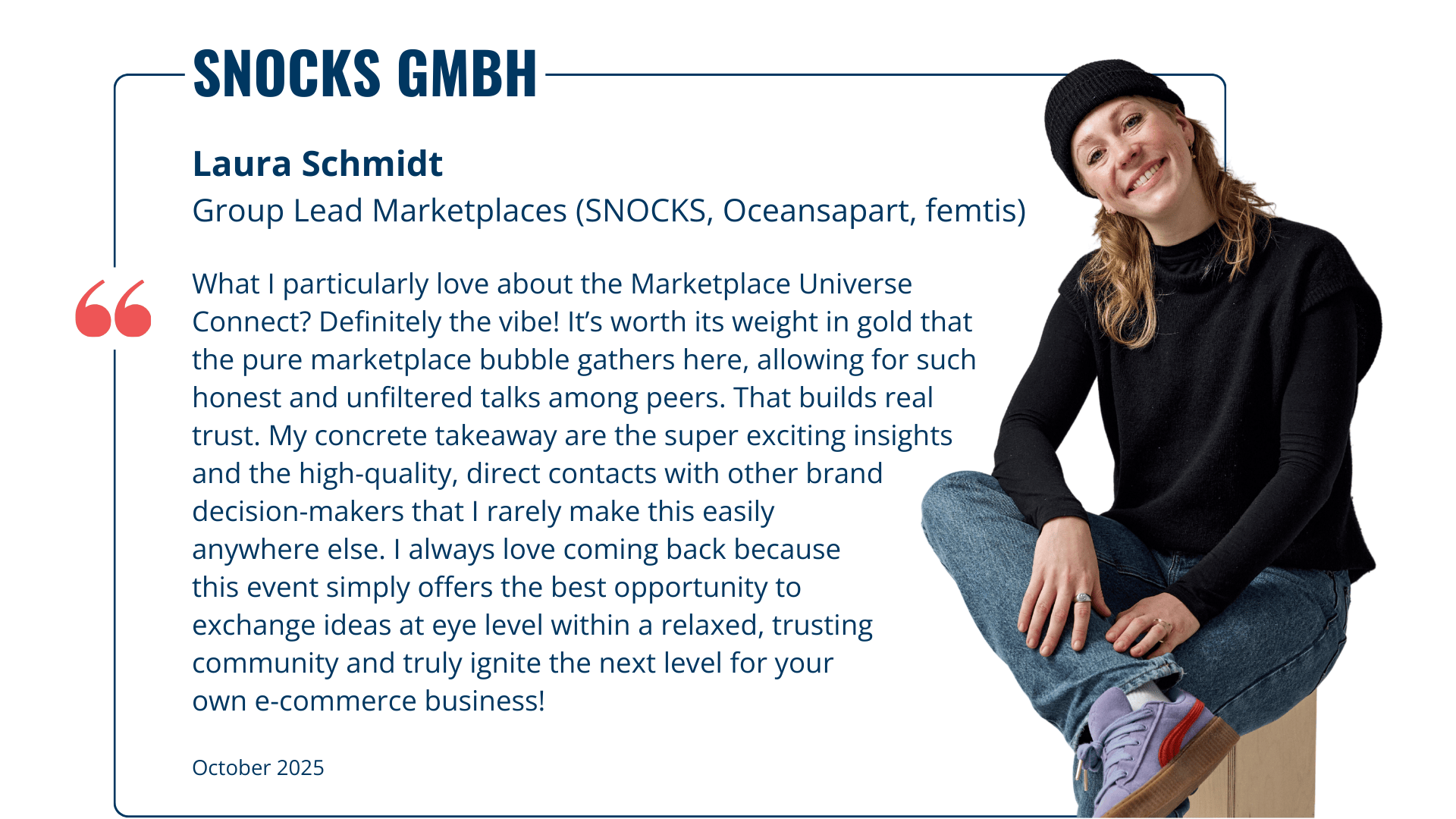 Testimonial_Laura Schmidt von Snocks GmbH